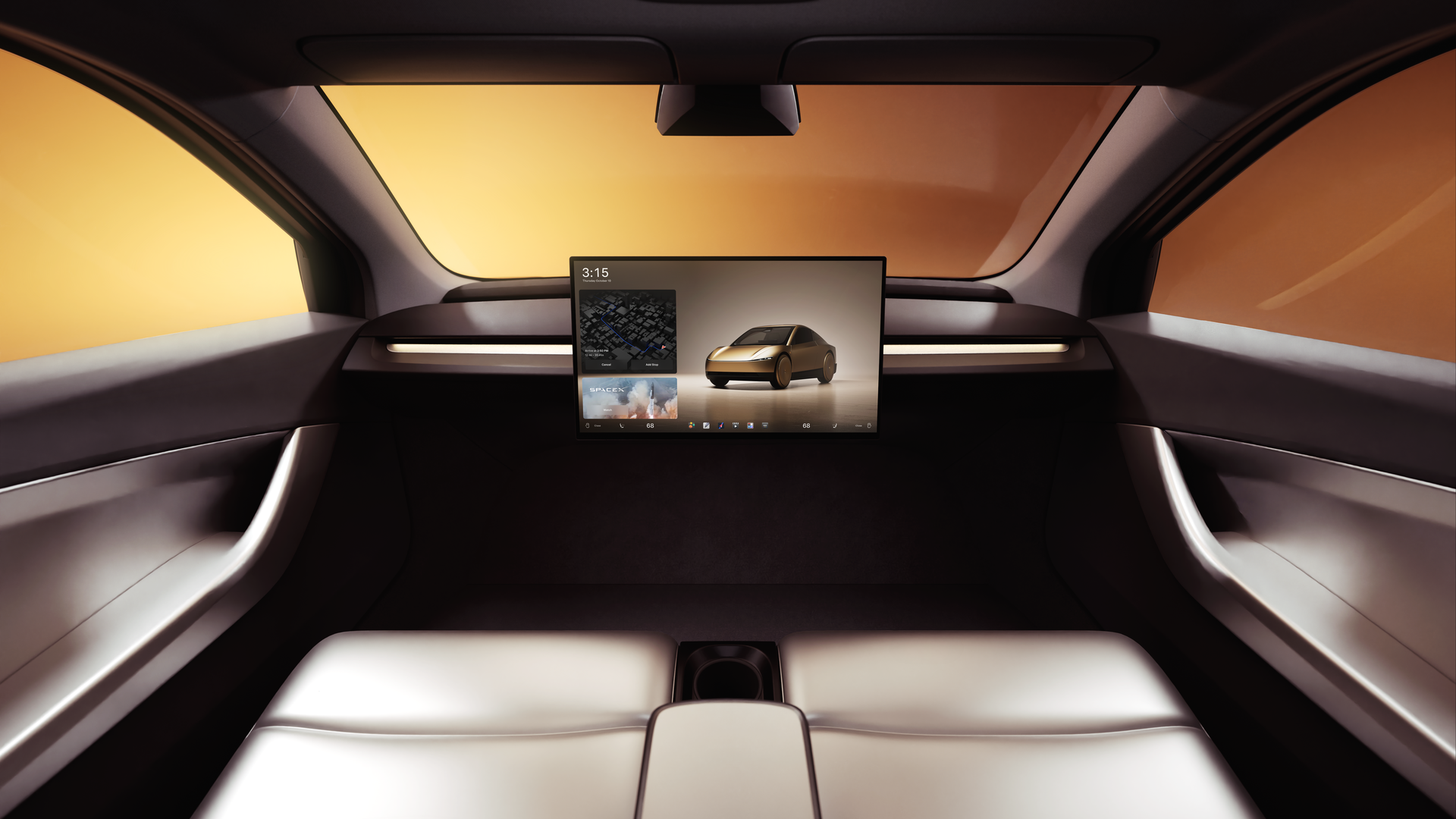 Cybercab ohne Lenkrad im Vergleich zum Model Y mit FSD Supervised
